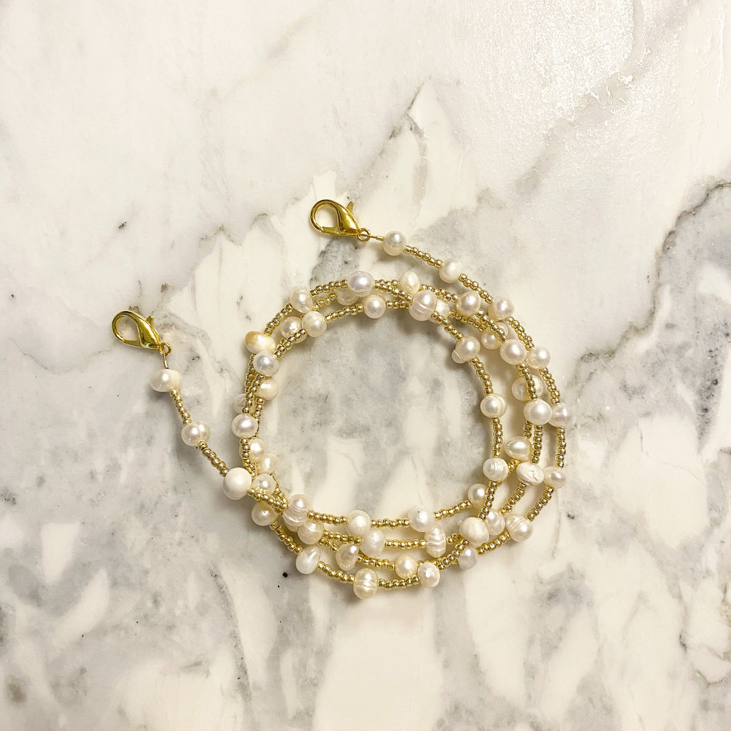 Yellow Gold and Pearl