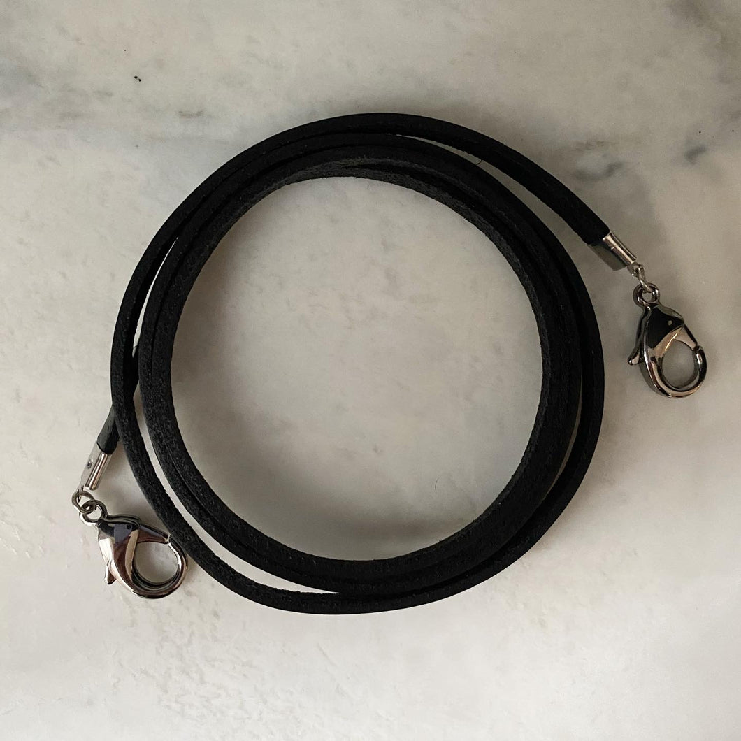 Genuine Leather Lanyard